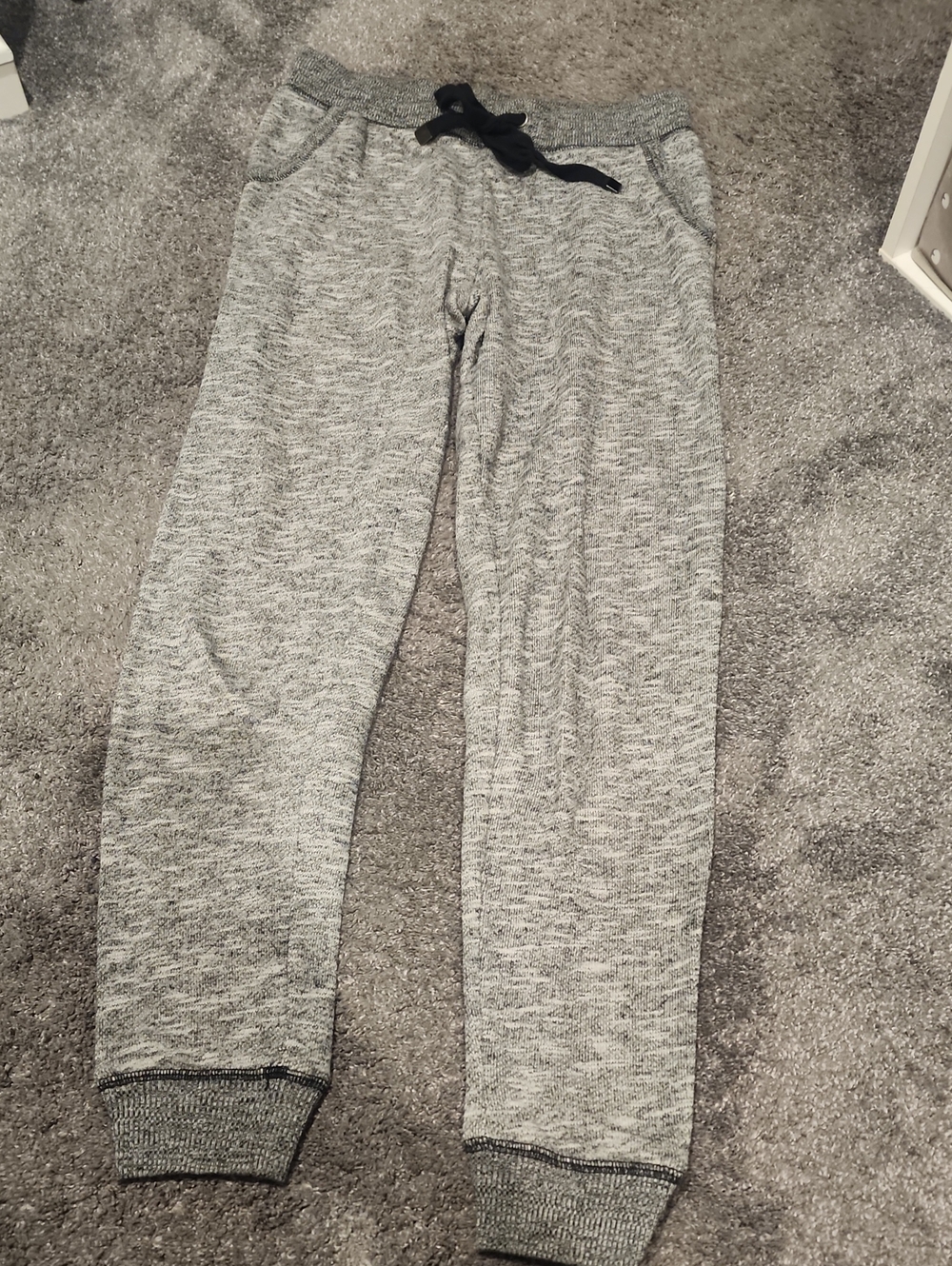 Z Supply Heather Gray Sweatpants with Black Trim